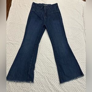 We The Free Dark Blue Flare Jeans